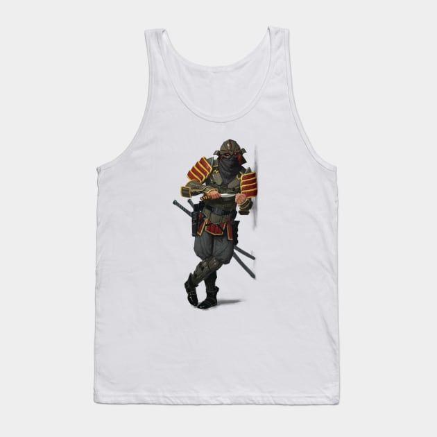 Cyberpunk Samurai Tank Top by nikitanv